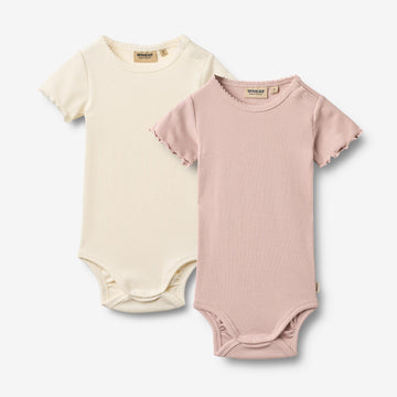 Wheat Main 2 Kurzarmbody Maren Body 2487 rose powder