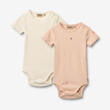 Wheat Main 2 2 Kurzarmbody Maren Body 2475 rose flowers