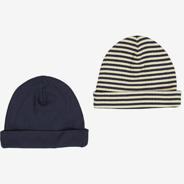 Wheat Main  2 weiche Baumwollmützen Aidan Acc 1387 midnight stripe