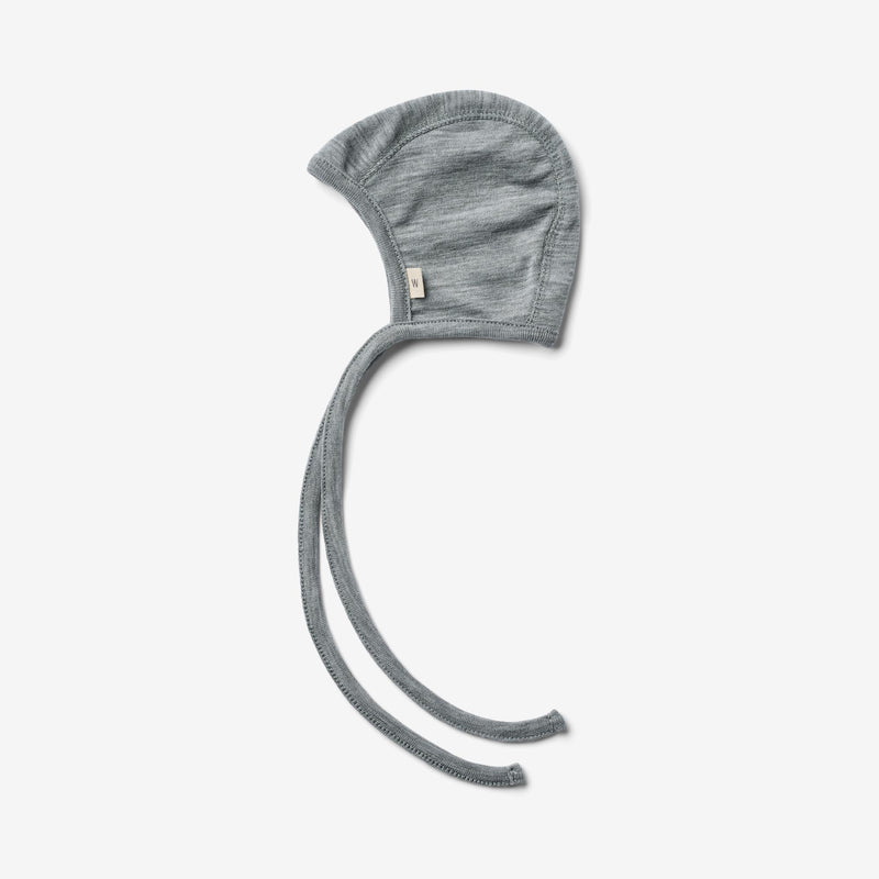Wheat Wool 2er-Pack Merino Babymütze Billie Acc 0224 melange grey