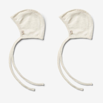 Wheat Wool 2er-Pack Merino Babymütze Billie Accessory 1141 eggshell melange