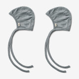 Wheat SMU 2er-Pack Merino Babymütze Billie Accessory 0224 melange grey