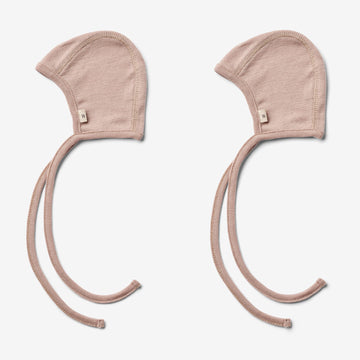 Wheat SMU 2er-Pack Merino Babymütze Billie Accessory 1135 dry rose