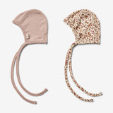 Wheat Wool 2er-Pack Merino Babymütze Billie Accessory 2475 rose flowers