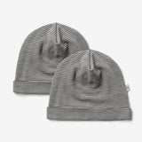 Wheat SMU 2er-Pack Wollmützen Emo Accessory 1433 navy stripe