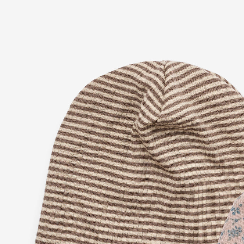 Wheat Wool 2er-Pack Wollmützen Emo Accessory 1481 blue flowers