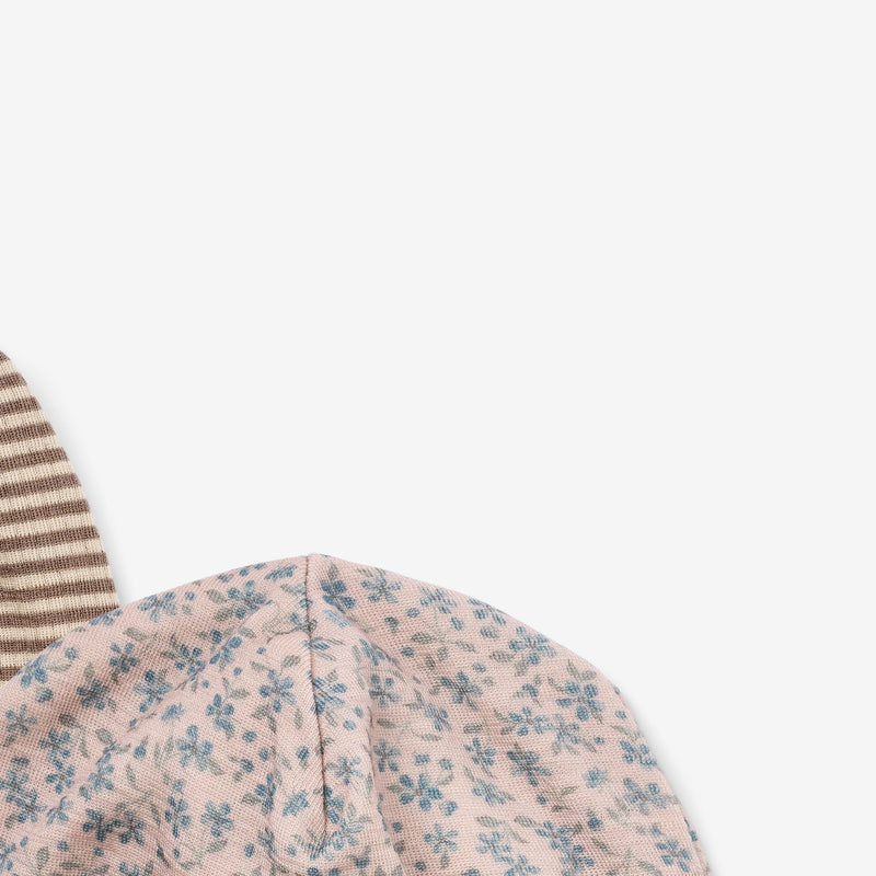 Wheat Wool 2er-Pack Wollmützen Emo Accessory 1481 blue flowers