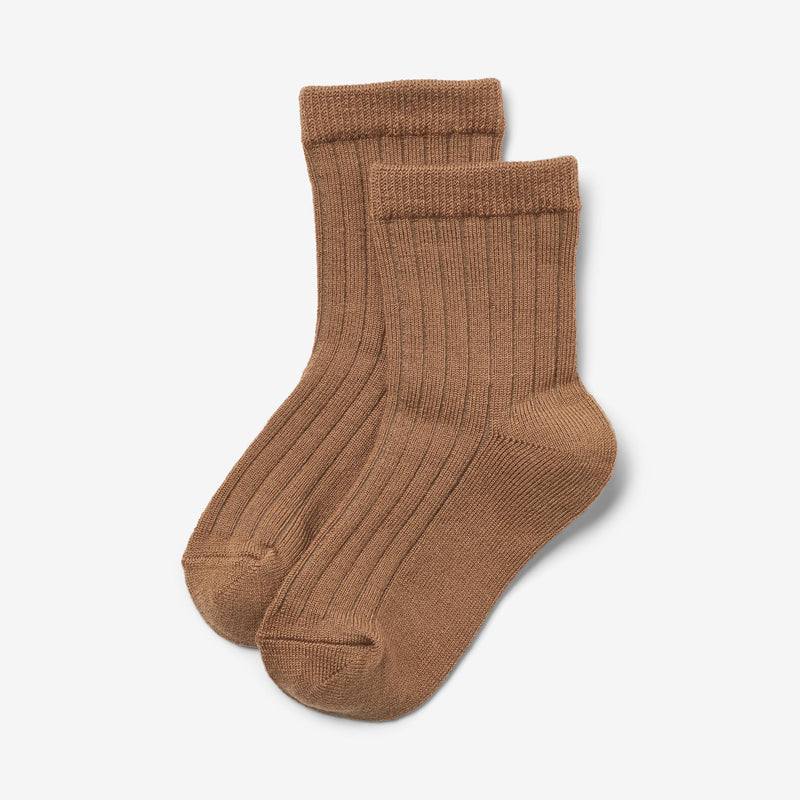 Wheat Main 2er-Pack Wollrippensocken Vilde Socks/Tights 1432 navy