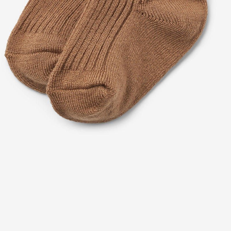 Wheat Main 2er-Pack Wollrippensocken Ziggy Socks/Tights 5073 caramel