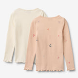 Wheat Main 2er-Pack langärmelige T-Shirts Ida T-Shirt 2475 rose flowers