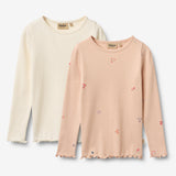 Wheat Main 2er-Pack langärmelige T-Shirts Ida T-Shirt 2475 rose flowers