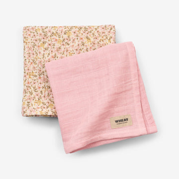 Wheat Main 2er-Paket Musselinwindel Kaya Accessory 5548 coral blush
