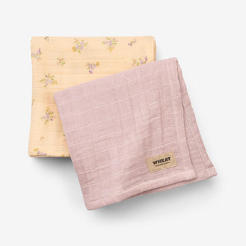 Wheat Main 2er-Paket Musselinwindel Kaya Accessory 9631 barely apricot
