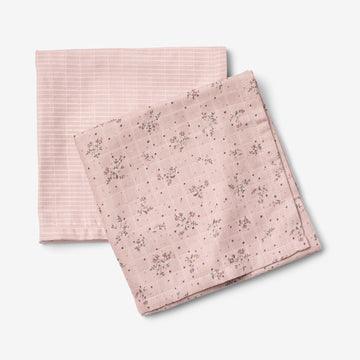 Wheat Main 2er-Paket Musselinwindel Kaya Accessory 1353 soft lilac flowers