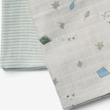 Wheat Main 2er-Paket Musselinwindel Kaya Accessory 9036 mellow sky kites