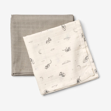 Wheat Main 2er-Paket Musselinwindel Kaya Accessory 9770 dreaming mouse