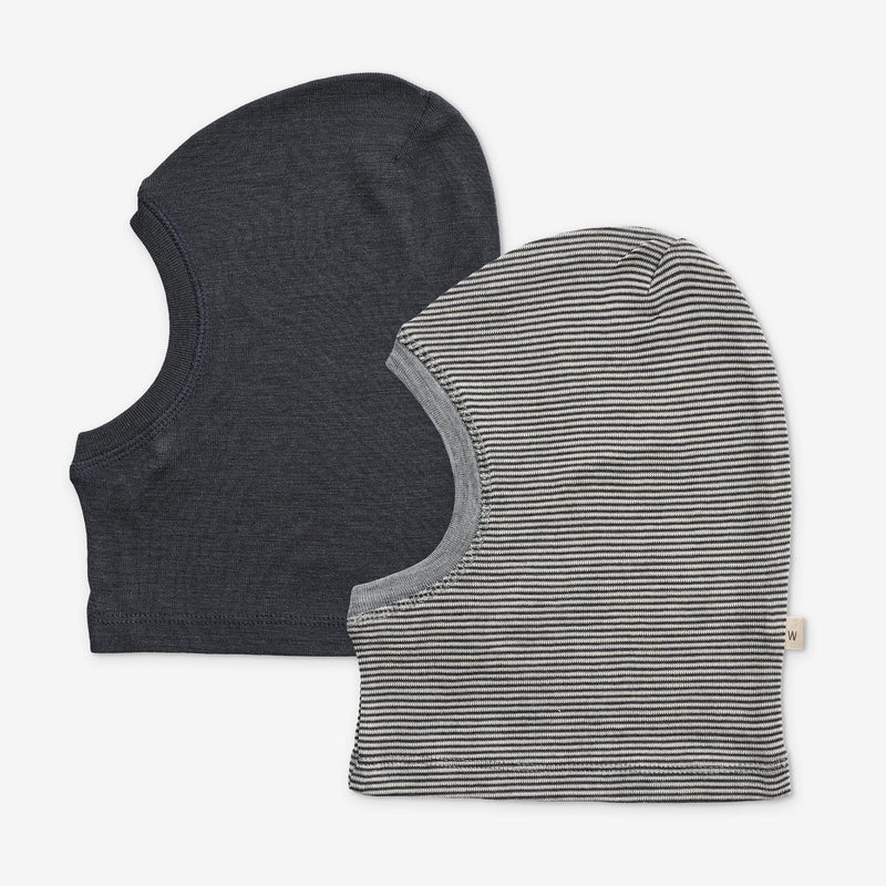 Wheat Wool 2er-pack Woll-Balaclava Kim Accessory 1433 navy stripe
