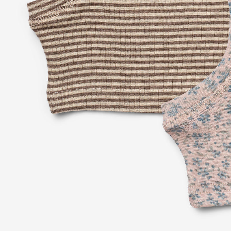 Wheat Wool 2er-pack Woll-Balaclava Kim Accessory 1481 blue flowers