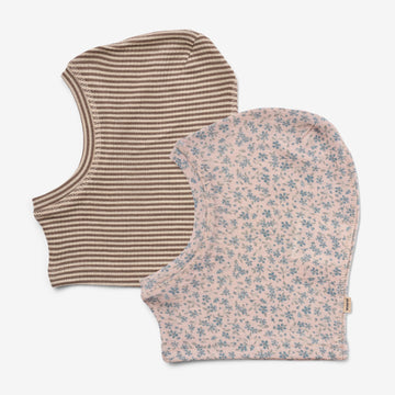 Wheat Wool 2er-pack Woll-Balaclava Kim Accessory 1481 blue flowers