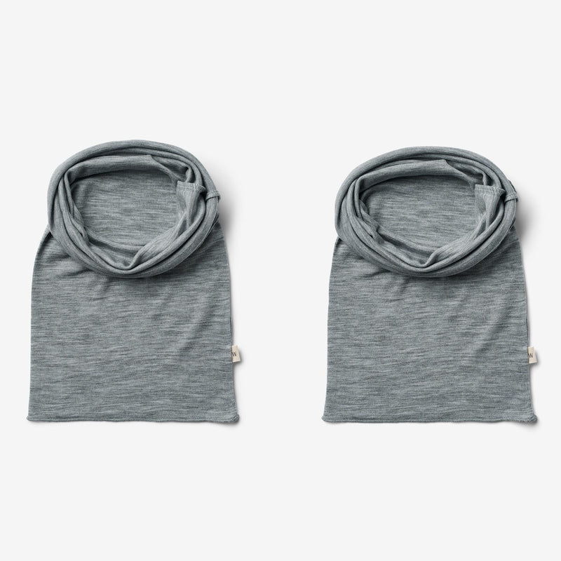 Wheat Wool 2er-pack Woll Schlauchtuch Arta Accessory 0224 melange grey