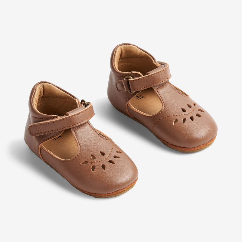 Wheat Footwear Adele Mary Jane Hausschuh | Baby Indoor Shoes 9002 cognac