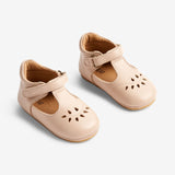 Wheat Footwear Adele Mary Jane Hausschuh | Baby Indoor Shoes 9009 beige rose