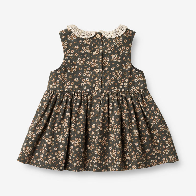 Wheat Main  Ärmelloses Kleid Elma | Baby Dresses 0027 black coal flowers