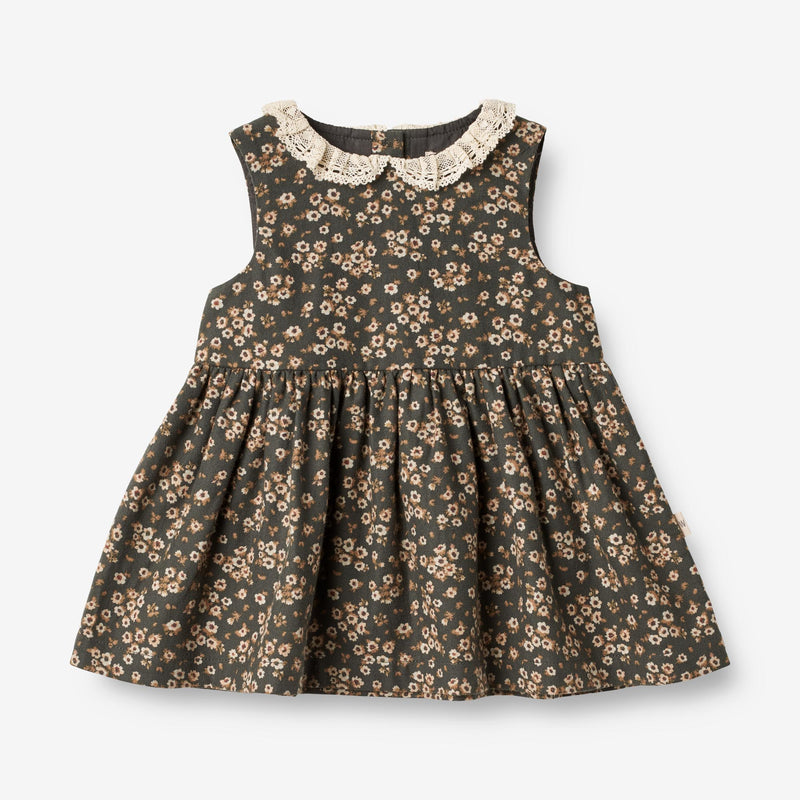 Wheat Main  Ärmelloses Kleid Elma | Baby Dresses 0027 black coal flowers