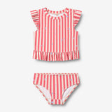 Wheat Main Bade-Set 2-teilig Alma Set 9657 red stripe flowers