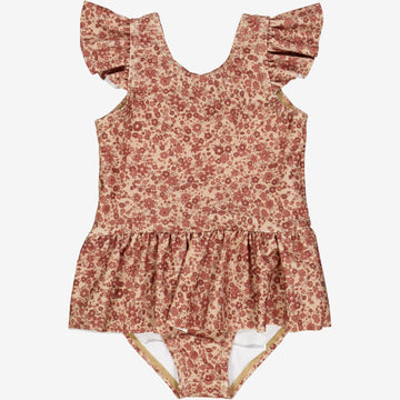 Wheat Main  Badeanzug Diddi | Baby Swimwear 2073 red flower meadow