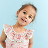 Wheat Main Badeanzug Doris Swimsuit 2526 powder flowers and seashells