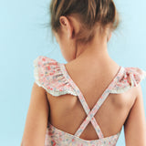 Wheat Main Badeanzug Doris Swimsuit 2526 powder flowers and seashells
