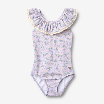 Wheat Main Badeanzug Doris Swimsuit 9605 purple light petunias