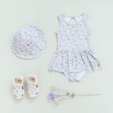 Wheat Main Badeanzug Erna Swimsuit 9605 purple light petunias