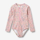 Wheat Main Badeanzug L/S Margot Swimsuit 9650 pink heart flowers
