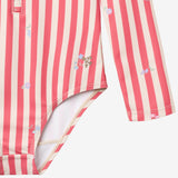 Wheat Main Badeanzug L/S Margot Swimsuit 9657 red stripe flowers