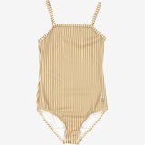 Wheat Main  Badeanzug Manon Swimwear 5096 golden green stripe