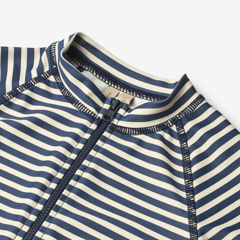 Wheat Main Badeanzug S/S Cas Swimsuit 1048 blue stripe