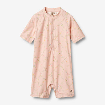 Wheat Main Badeanzug S/S Cas Swimsuit 9450 powder checked flowers