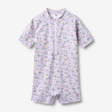 Wheat Main Badeanzug S/S Cas Swimsuit 9605 purple light petunias