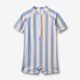 Wheat Main Badeanzug S/S Cas Swimsuit 9732 bold blue stripe