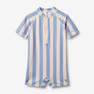 Wheat Main Badeanzug S/S Cas Swimsuit 9732 bold blue stripe