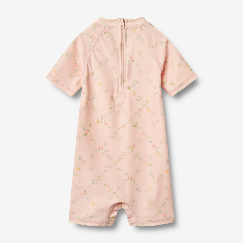 Wheat Main Badeanzug S/S Cas Swimsuit 9450 powder checked flowers