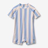 Wheat Main Badeanzug S/S Cas Swimsuit 9732 bold blue stripe