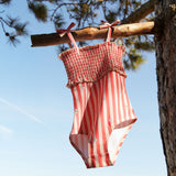 Wheat Main Badeanzug Selma Swimsuit 9657 red stripe flowers