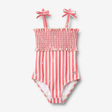 Wheat Main Badeanzug Selma Swimsuit 9657 red stripe flowers
