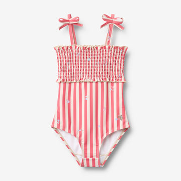 Wheat Main Badeanzug Selma Swimsuit 9657 red stripe flowers