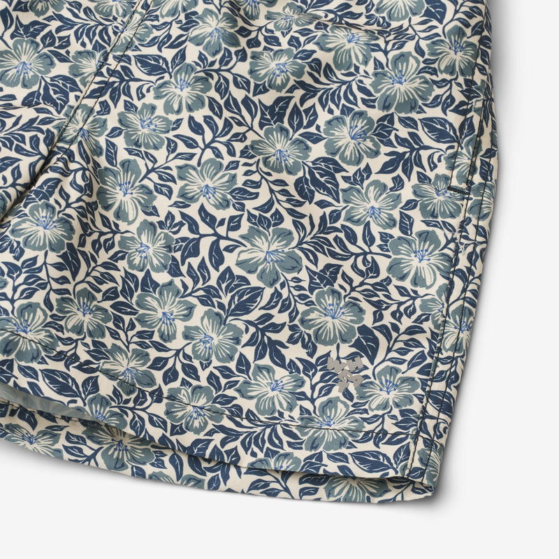 Wheat Main Badehose Hansi Swimwear 9416 blue hawaii flowers