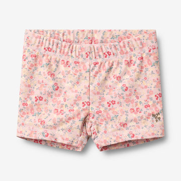 Wheat Main Badehose Niki Shorts 2526 powder flowers and seashells