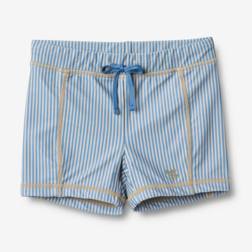 Wheat Main Badehose Ulrik Shorts 9580 blue swim stripe